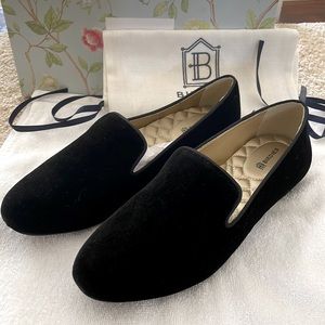 Beautiful black, velvet Sterling shoes by Birdies.